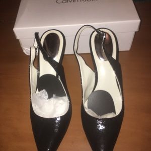 Size 11 brand new Calvin Klein sling back heels